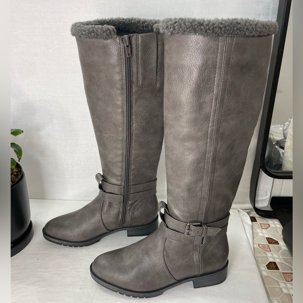 Naturalizer Garrison Cozy Knee High Boots in Grey Size 5 M - Picture 7 of 11